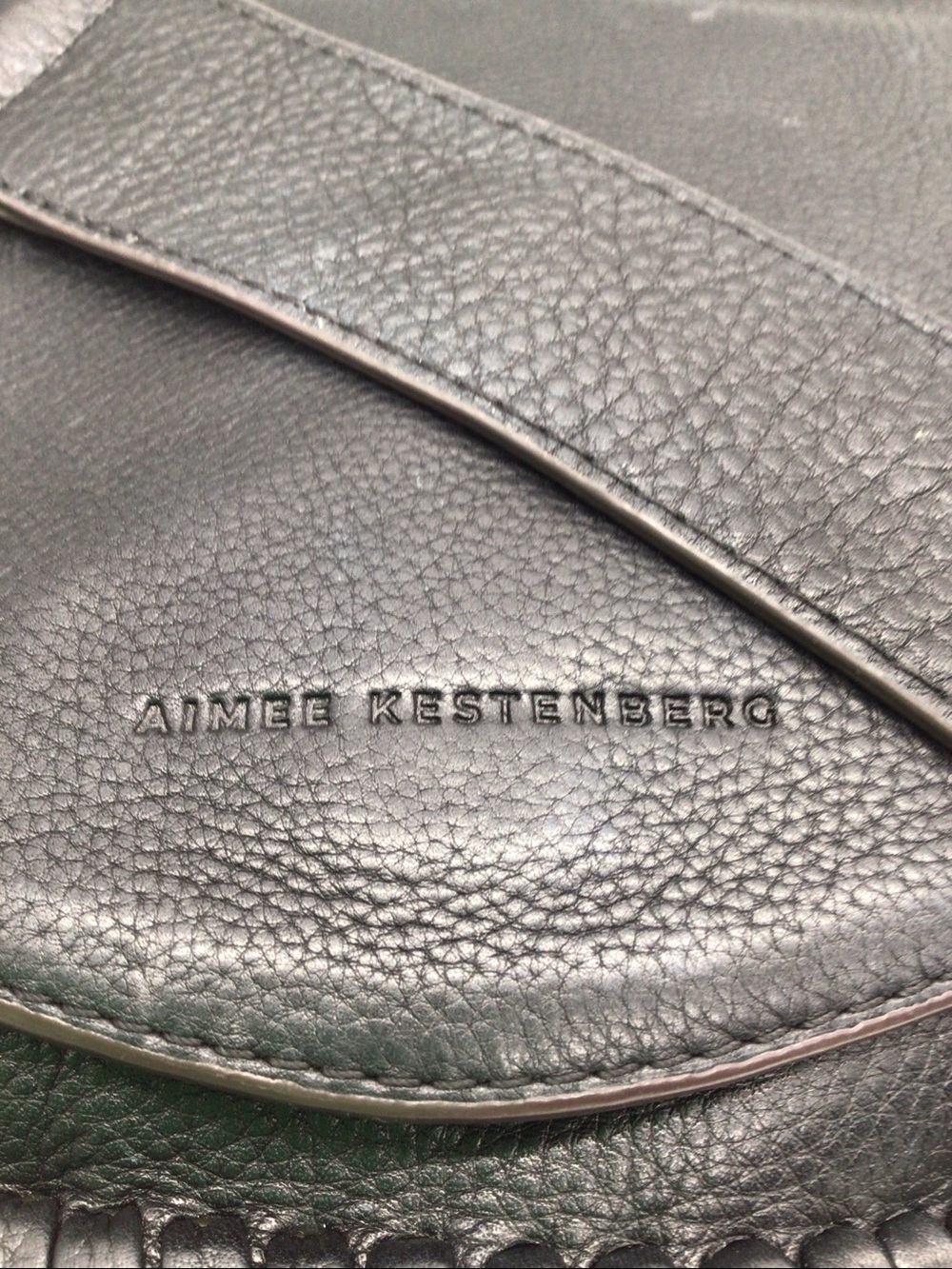 Aimee Kestenberg All For Love Black Pebble Leather Crossbody Bag - Picture 3 of 12